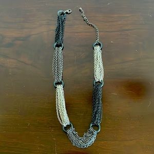 silver and black beautiful necklace antique